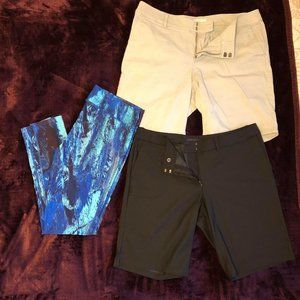 2 Shorts, 1 Pair Leggings (Bundle) - Under Armour, LOFT, Nike